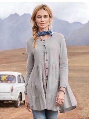 Sundance Gray Knit Sweater S
